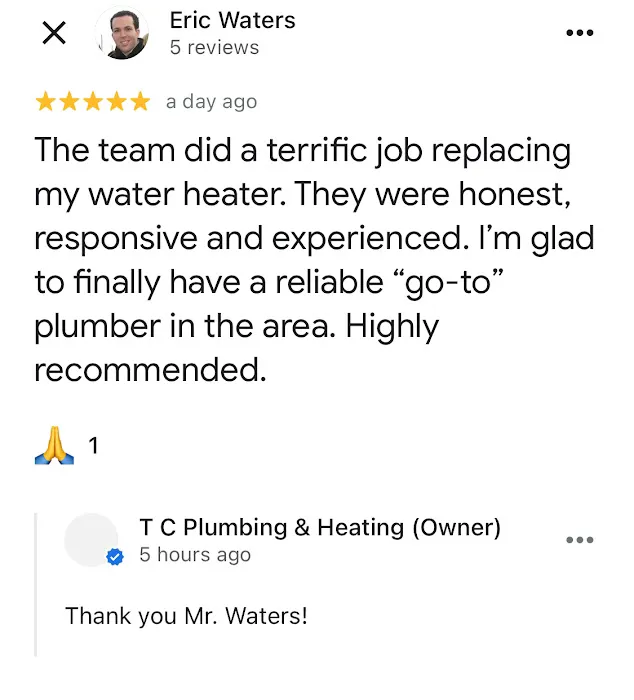 T C Plumbing & Heating Picture 7