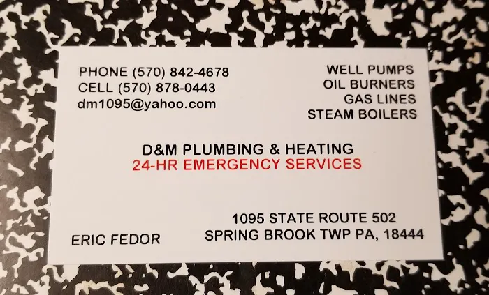D & M PLUMBING AND HEATING Picture 1