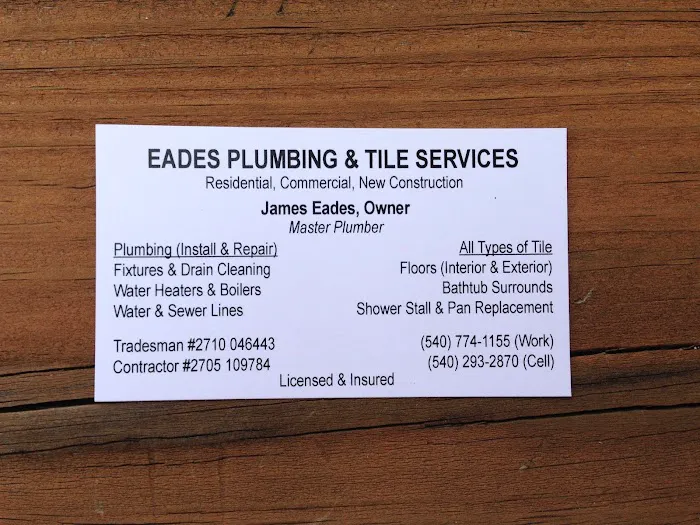 Eades Plumbing & Tile Services Picture 1