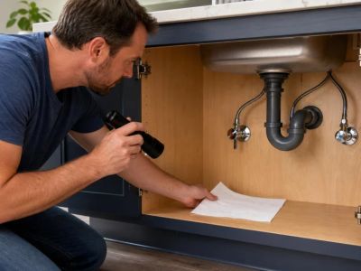 How to Check Under-Sink Supply Lines for Slow Leaks