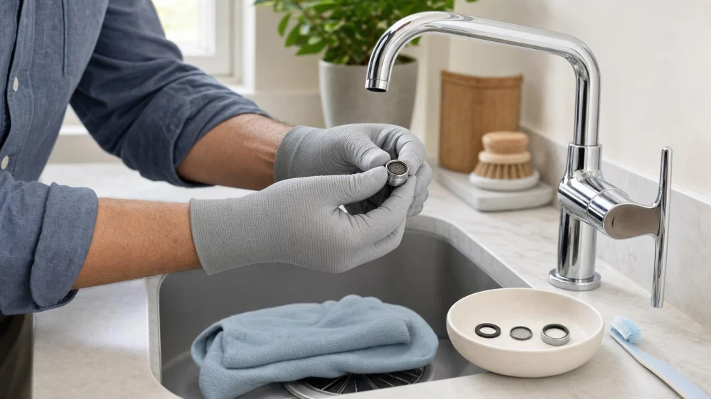 Low Flow at One Faucet? Check the Aerator First