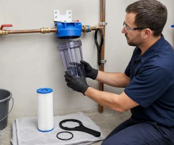 Whole-Home Water Filter Change: Shut Off, Relieve, Inspect