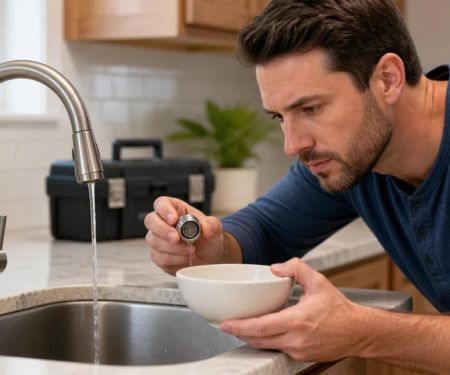 Low Water Pressure at One Faucet: Safe Checks First