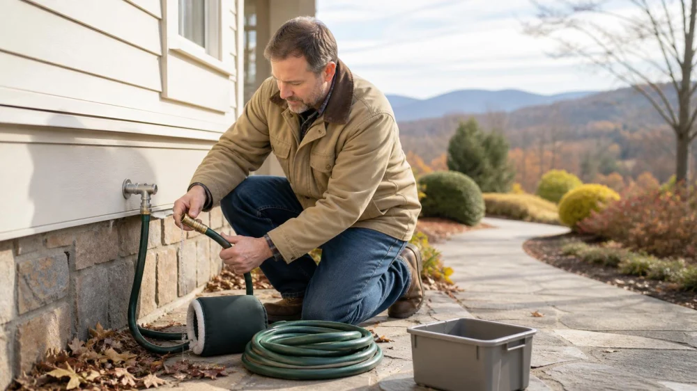 Outdoor Faucet Winter Prep: Disconnect, Drain, Inspect