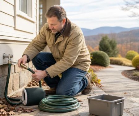 Outdoor Faucet Winter Prep: Disconnect, Drain, Inspect