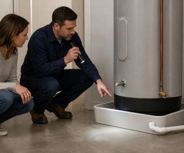 Water Heater Drain Pan: Inspect the Pan and Drain Line