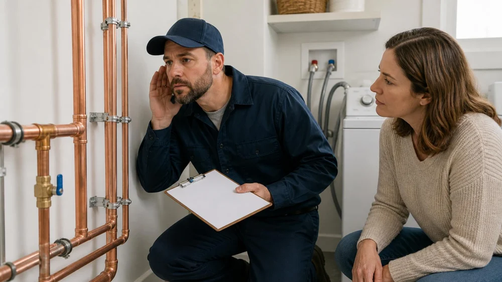 Water Hammer Noise: What to Record Before Calling a Plumber