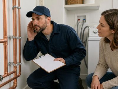 Water Hammer Noise: What to Record Before Calling a Plumber