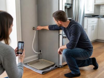 Refrigerator Water Line Leak: Shut Off and Trace It Safely