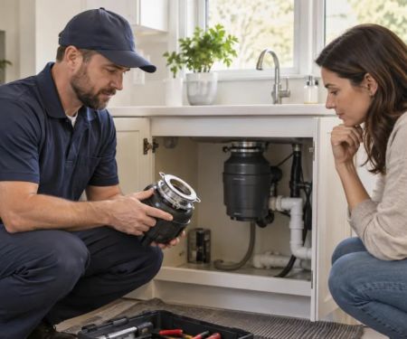 Garbage Disposal Jam: Power, Safe Checks, and Plumber Call