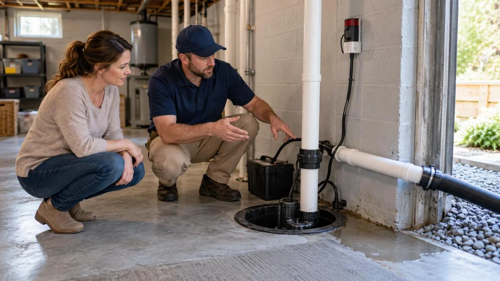Basement Drain Backup Plan: Alarm, Water, Route, and Call