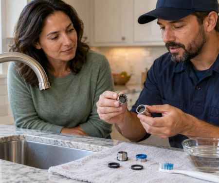 Faucet Aerator Cleaning: Parts, Scale, and Reassembly