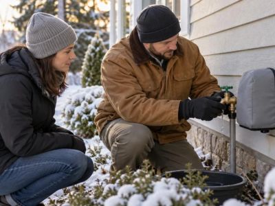 Outdoor Faucet Winter Check: Shutoff, Drainage, and Cover