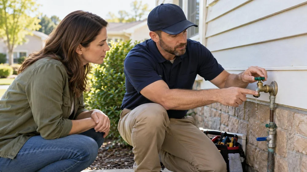 Outdoor Tap Leak Check: Handle, Joint, and Shutoff
