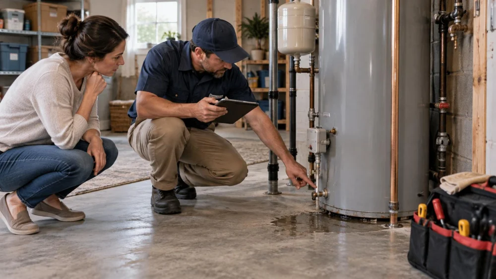 Water Heater Leak Record: Location, Timing, and Shutoff