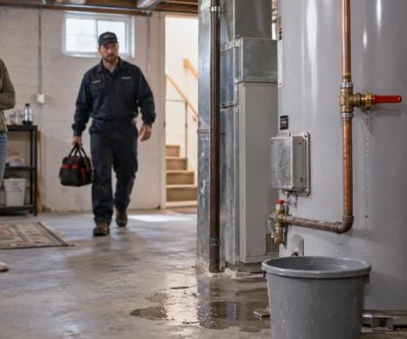 Water Heater Leak Notes: Source, Shutoff, and Safe Access